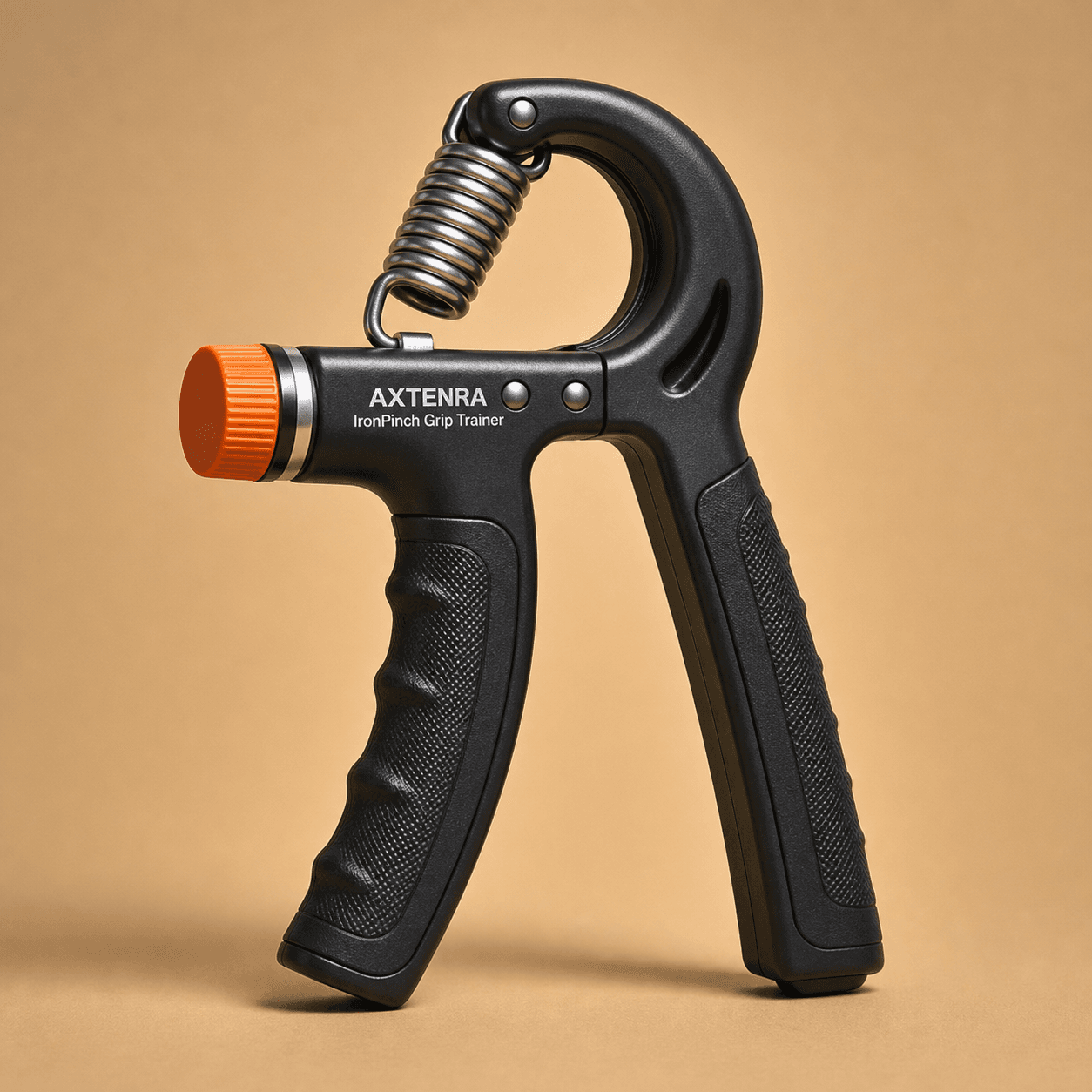 Synthetic product concept render of IronPinch Grip Trainer